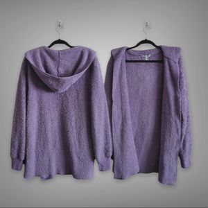 Oh so Fluffy Lavender Cardigan